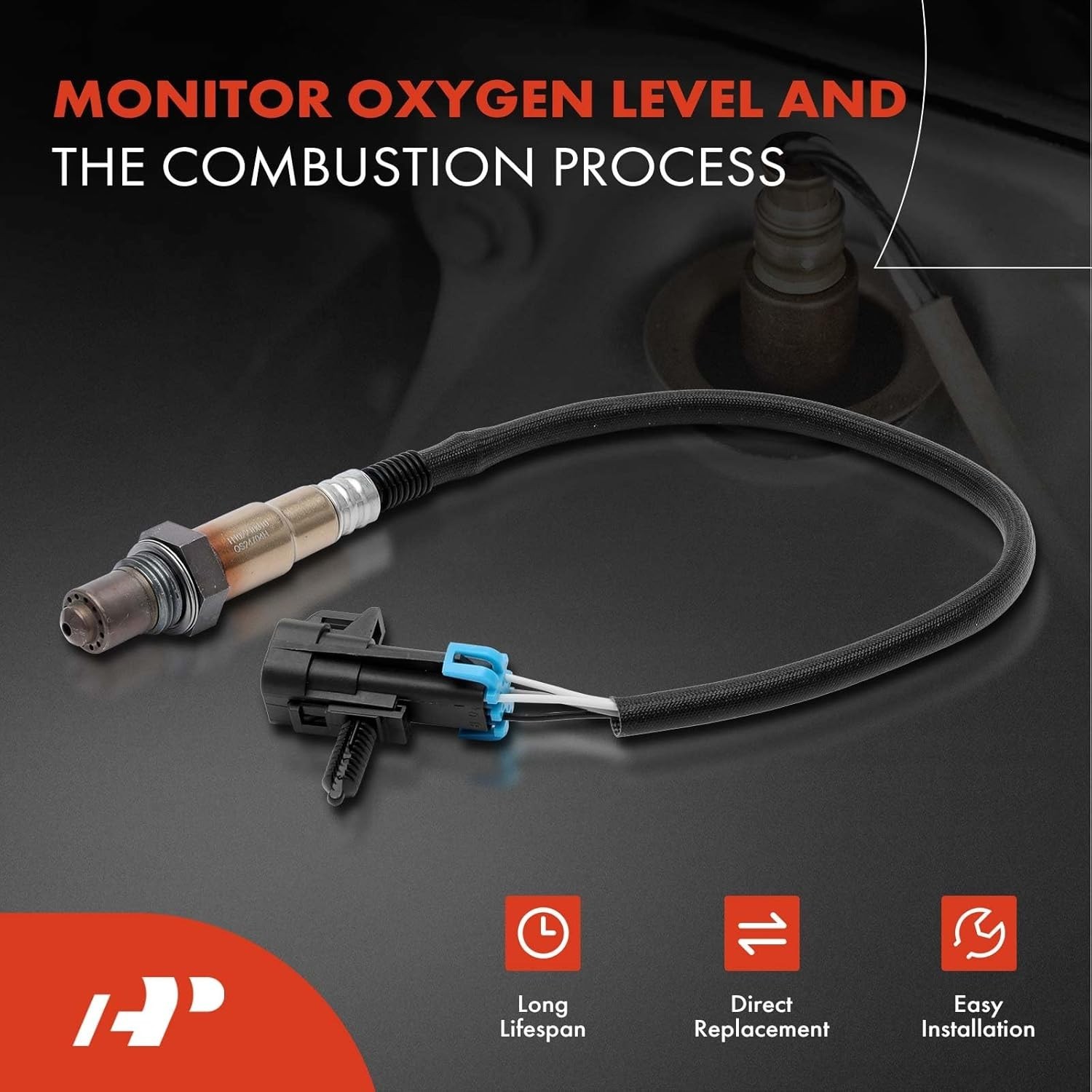 2PCS Upstream & Downstream O2 Oxygen Sensor Compatible for Chevy, for GMC, for