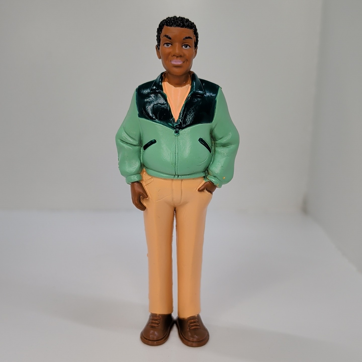Cool Guy With Green Jacket Lakeshore Community Block Play People Person