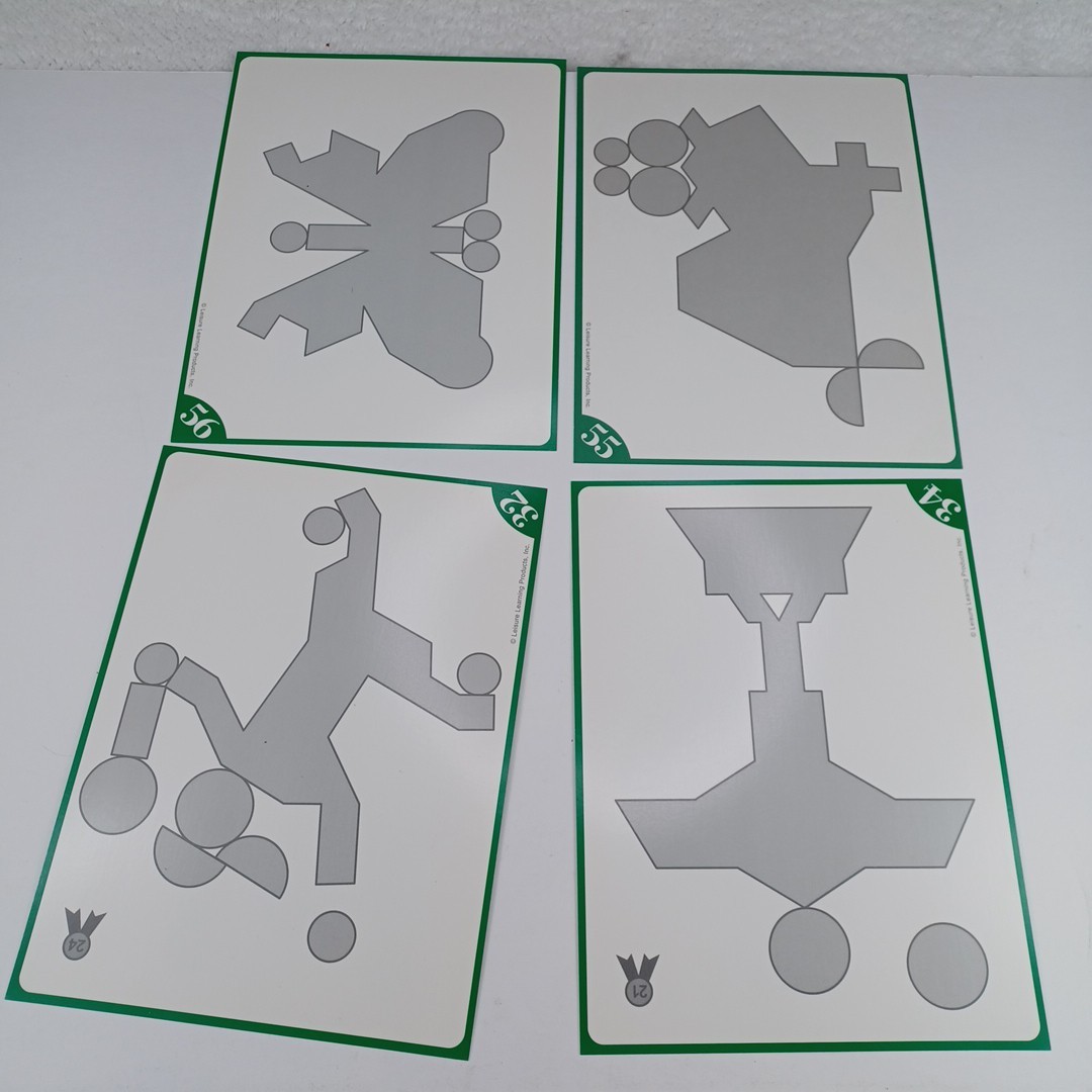 Super Mind Basic Edition Design Shapes Activity Puzzle Cards STEM Incomplete