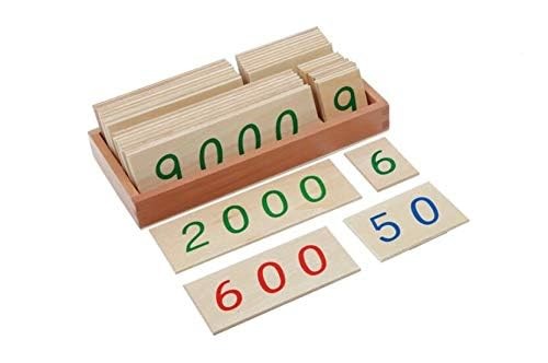 Materials-Small Wooden Number Cards with Box (1-9000)