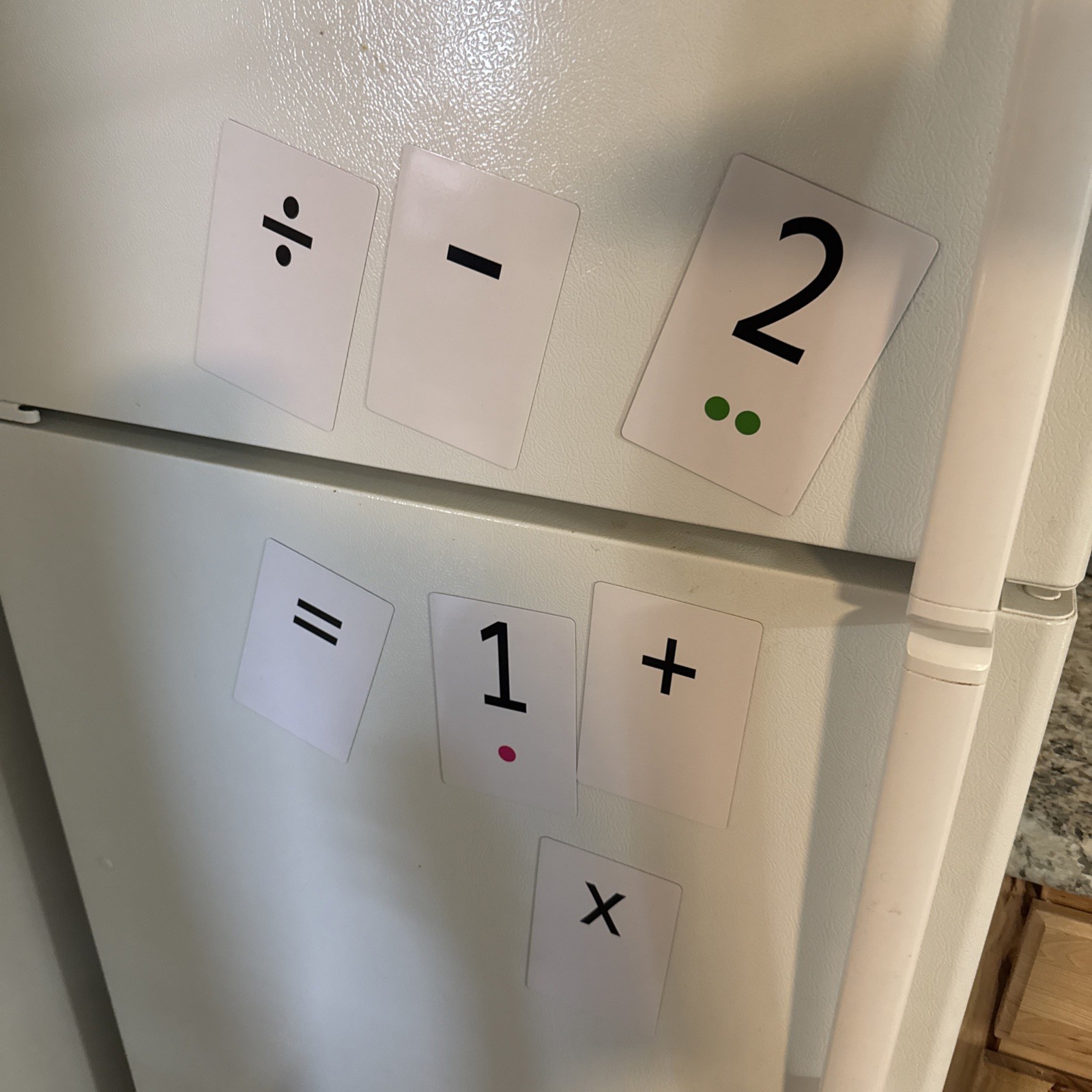 MAGNETIC MATH CARDS (Jumbo Size 5.59″ x 3.66″) Number & Math [ FLASH CARDS ]