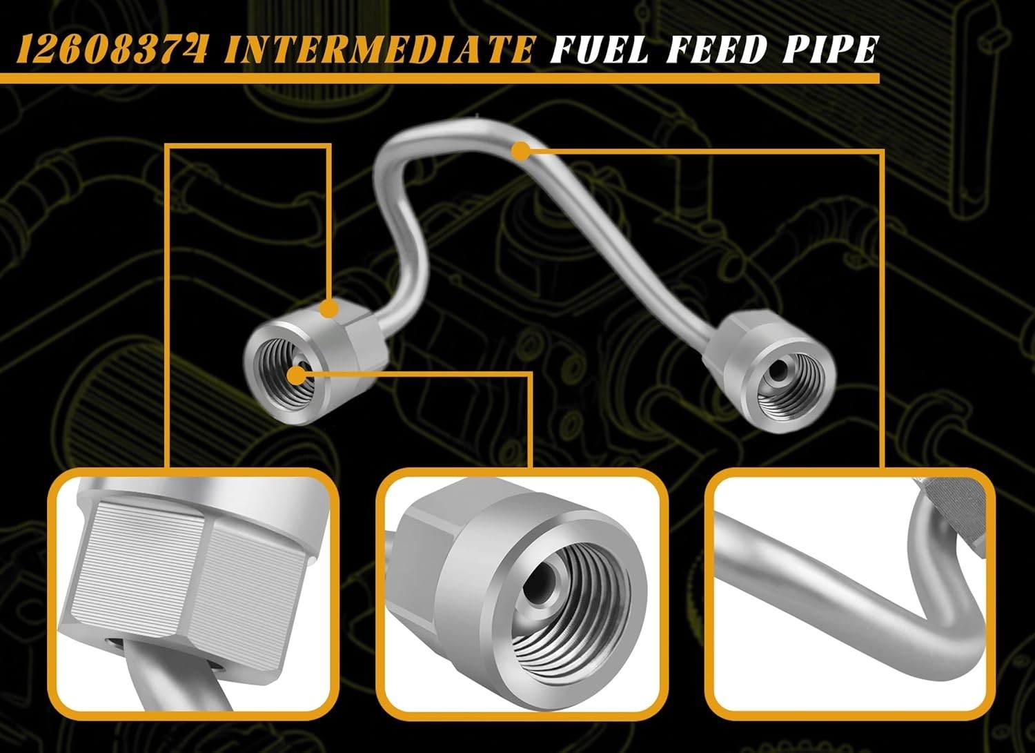 EP1028 High Pressure Fuel Pump with 12608374 Intermediate Fuel Feed Pipe Comp…
