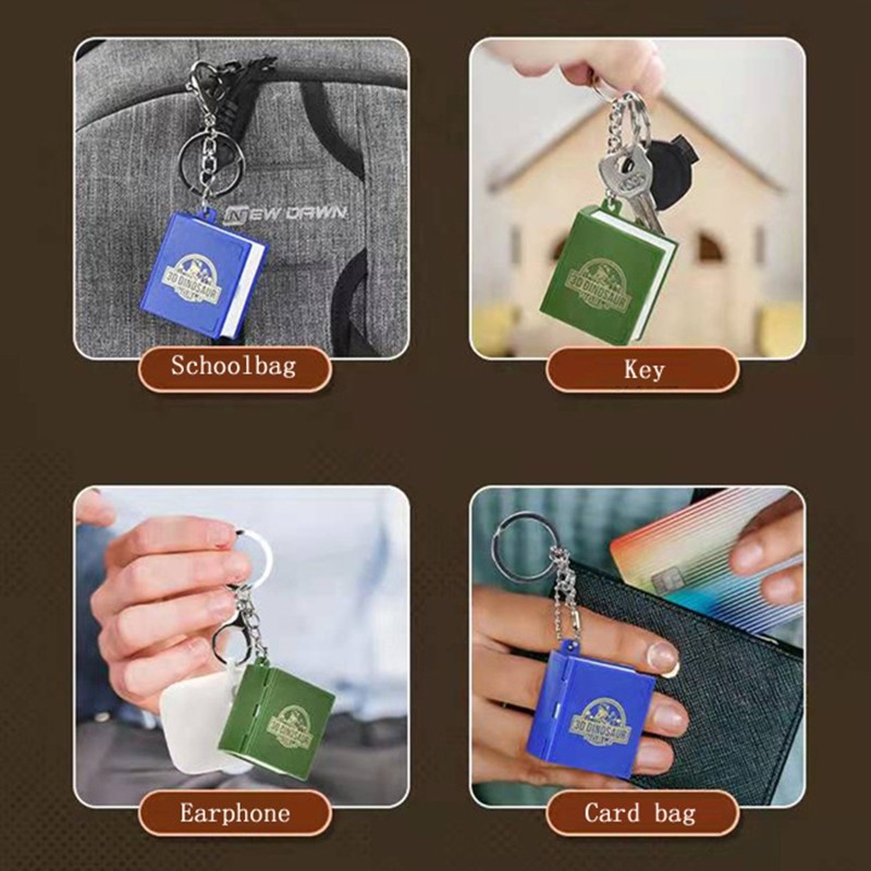 Dinosaur Keychains for Kids Backpack for Up 3D Mini Dinosaurs Cute Keychains