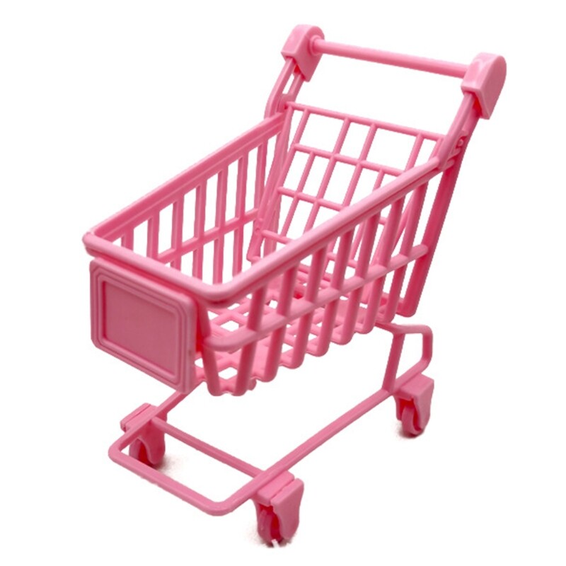Desk Decoration Baking Accessories Miniature Shopping Cart Interactive Playset