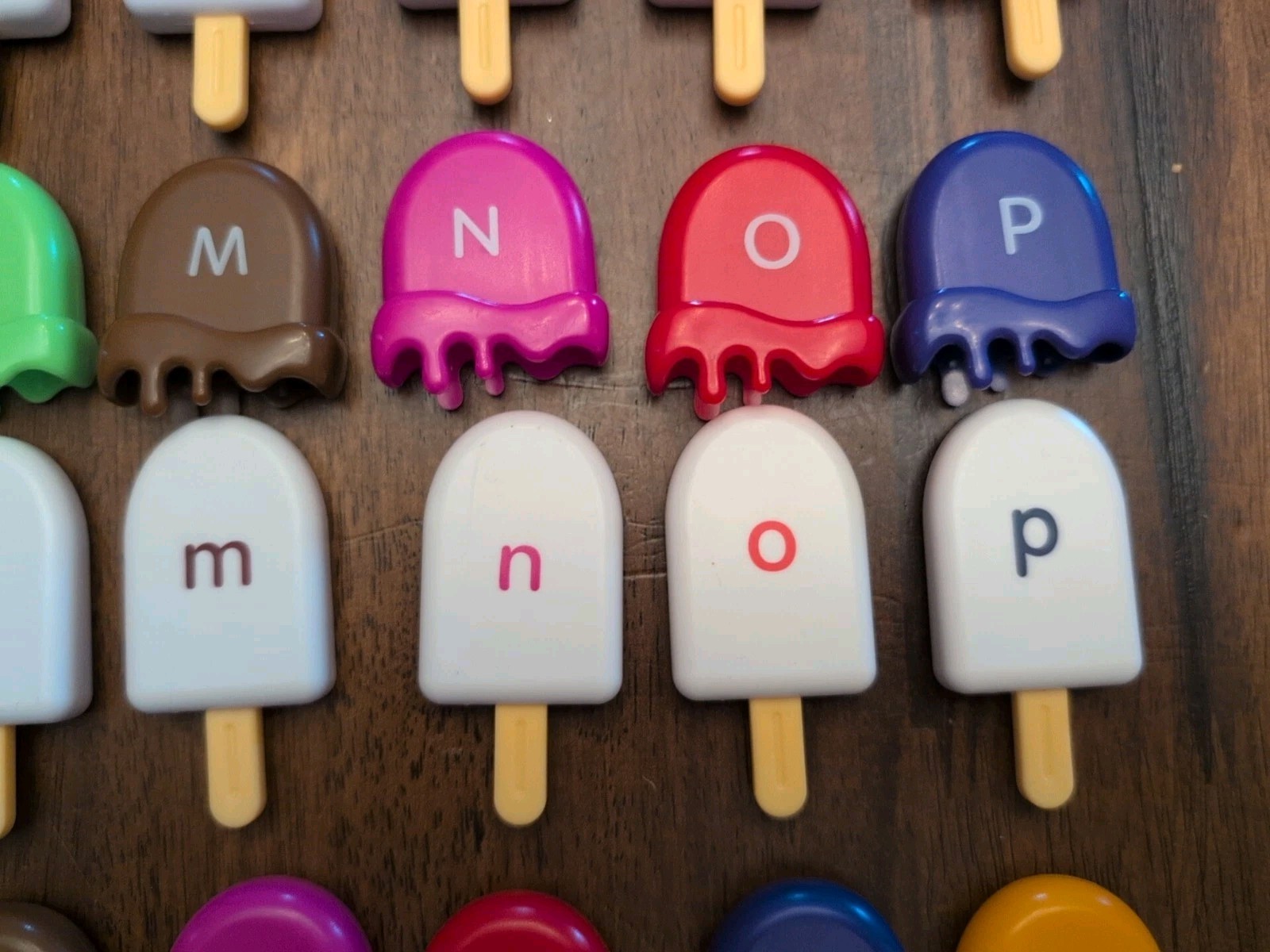 Mini Ice Cream Pops Alphabet Matching Letters & Pictures Montessori Early Learni