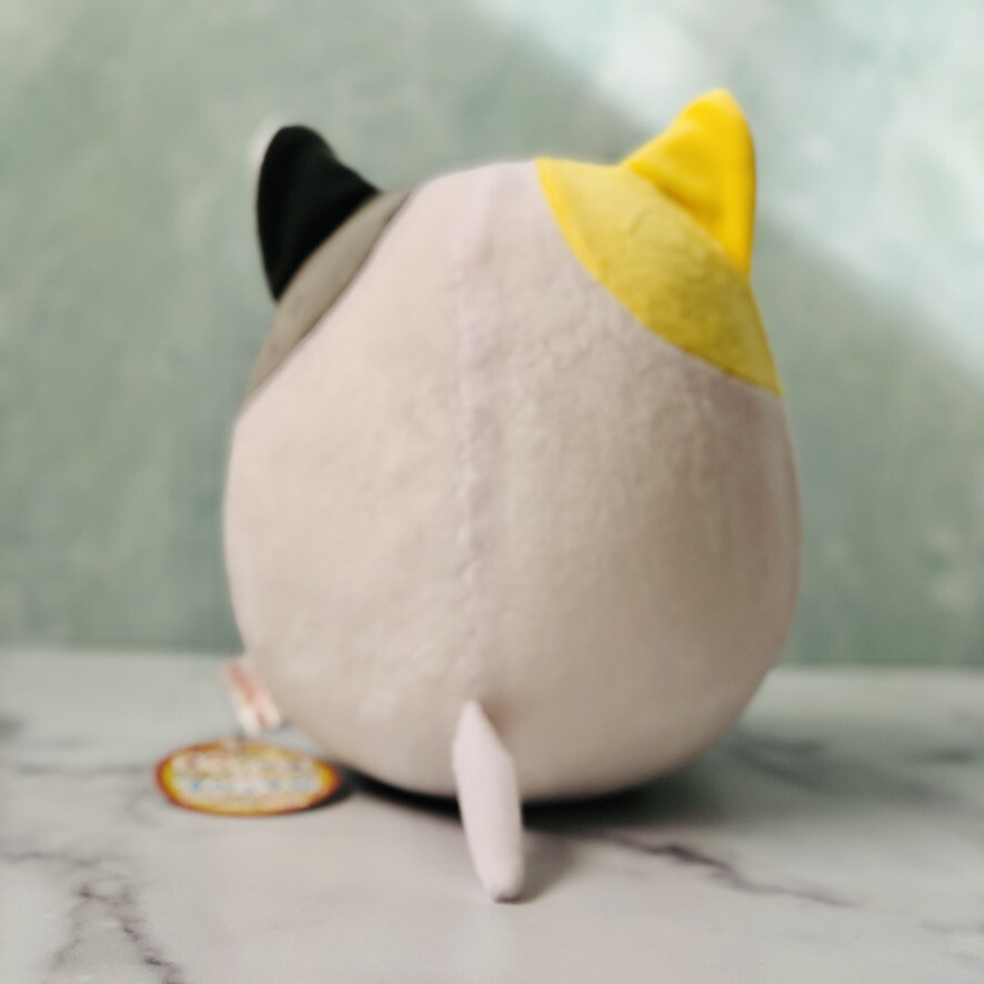 Adorable Kawaii Mochi fluffy Cat Squishy Plush, Stress Relief Toy H 8″