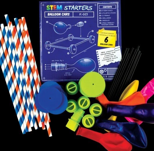 Teacher Created Resources STEM Ballon Cars Lot of 24 Kits NEW TCR20880