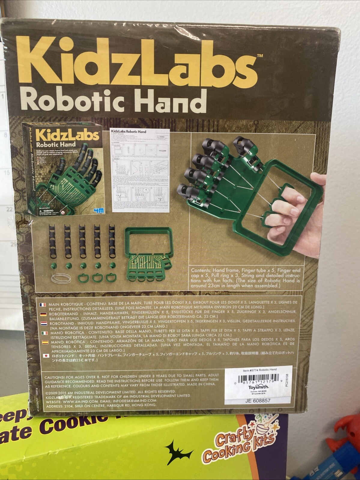 KidzLabs Robotic Hand #3774 WM Build Your Own Robotic Hand Educational Toy