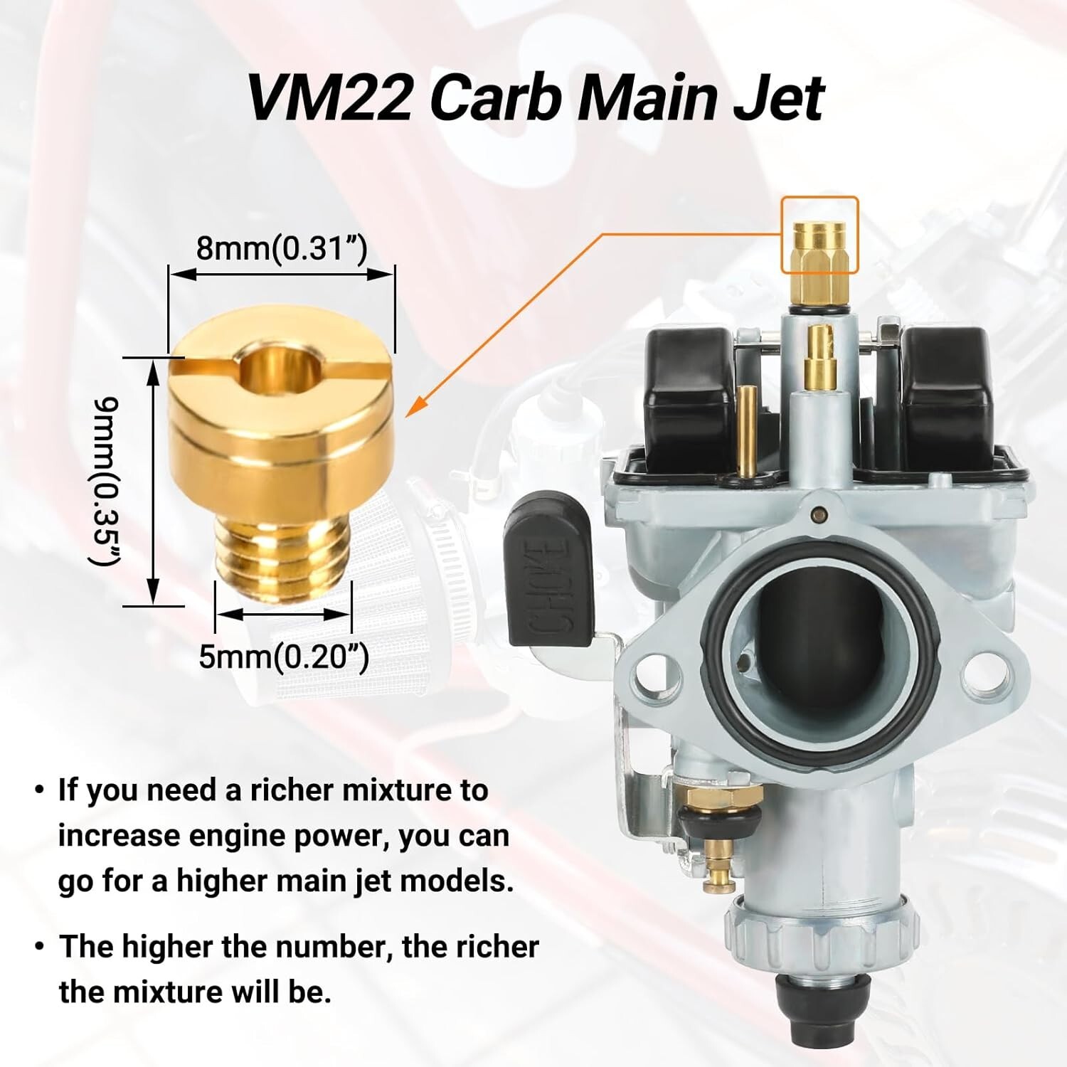 FVRITO Performance VM22 26mm Carburetor Carb for Predator 212cc 196cc Coleman