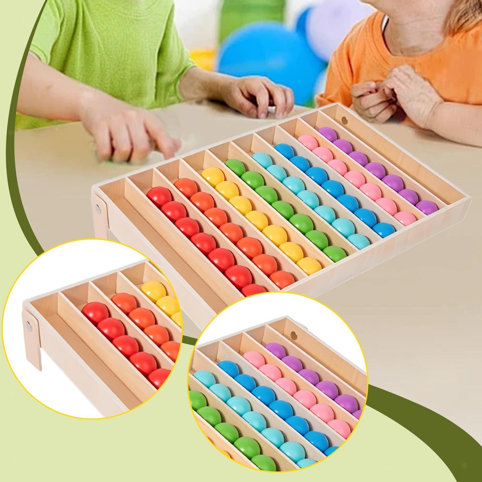 Color Sorting Toys Puzzle Portable Sensory Toys for Children Kids Boys Girls