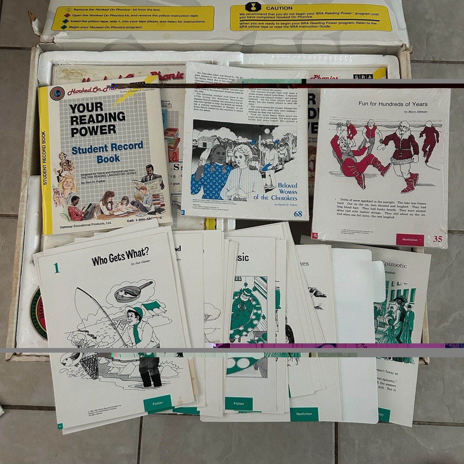 Vintage 1992 Hooked on Phonics SRA Reading Power Classic Complete Set New Sealed