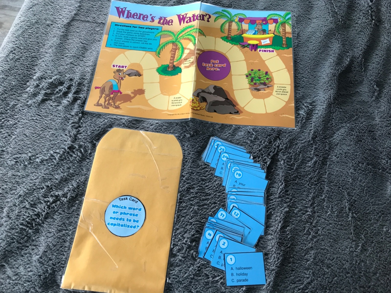 Where’s the Water? Capitalization lang arts teacher game resources 2nd grade