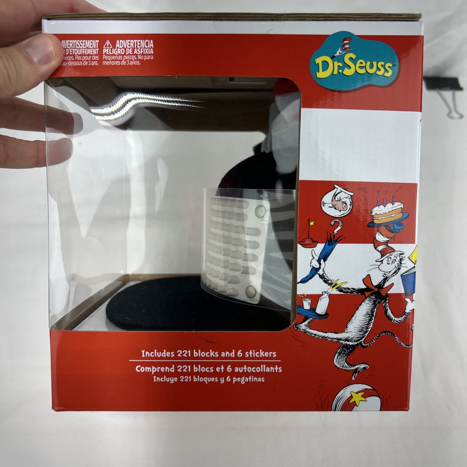 Dr. Seuss The Cat in the Hat – Bricky Blocks Build-On Snapback Hat Kit – NEW!