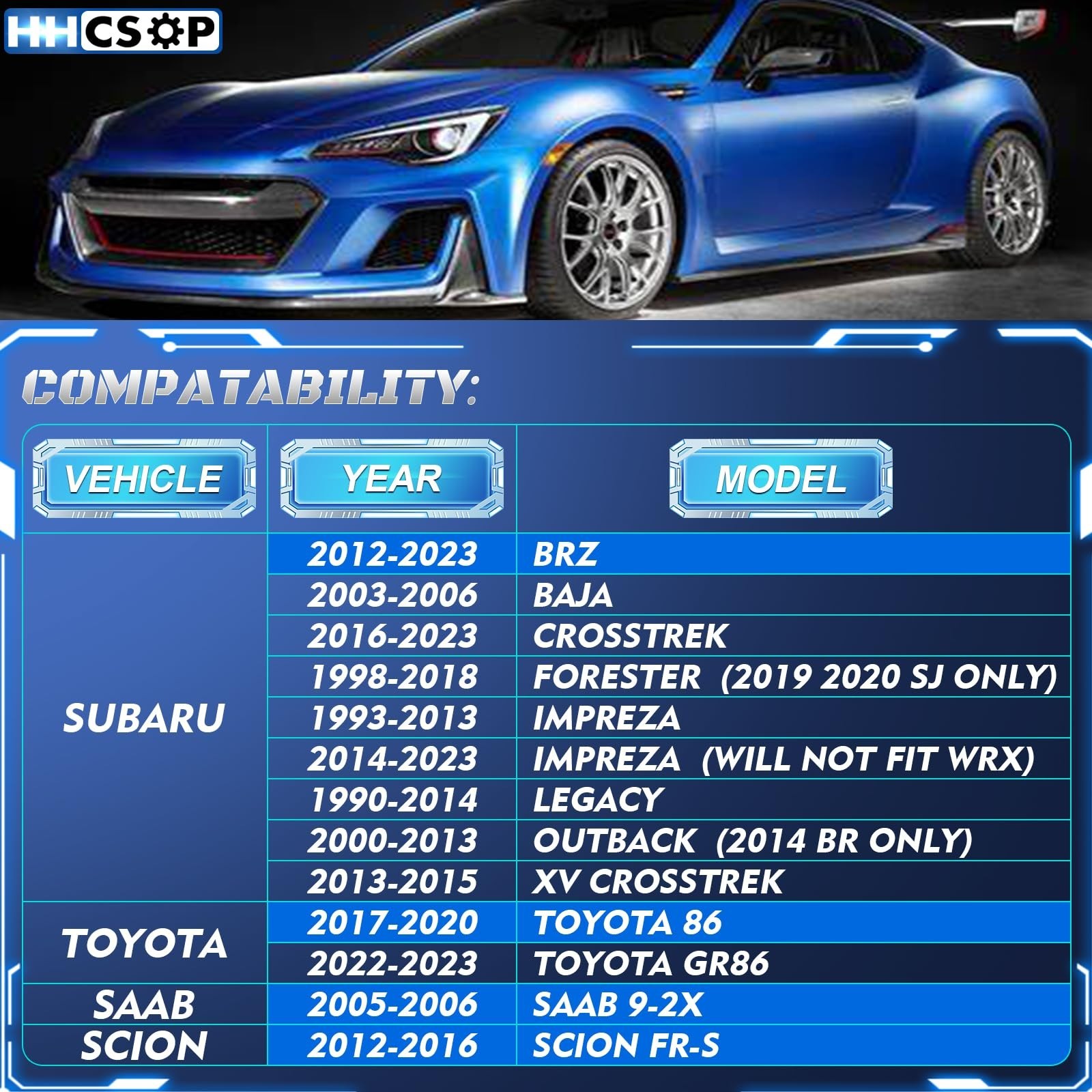 5×100 to 5×114.3 Forged Wheel Spacer 15mm for Subaru Impreza BRZ Baja Foreste…