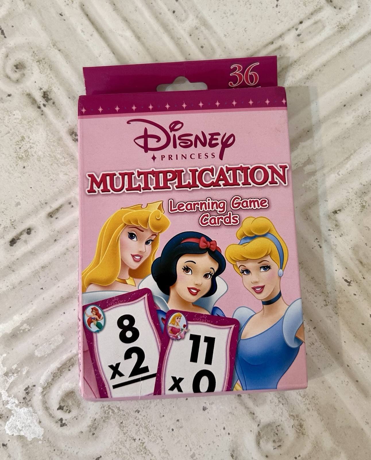Disney Princess Learning Game Flash Cards 2005 Math
