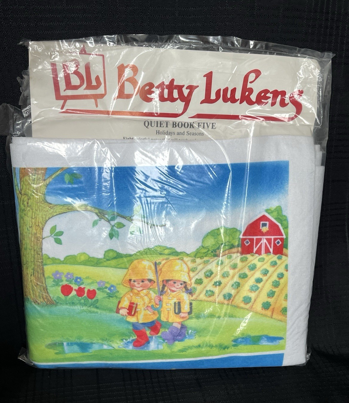 Vintage Betty Lukens Quiet Book #5 “Holidays and Seasons” NEW Felt KIT 1980’s