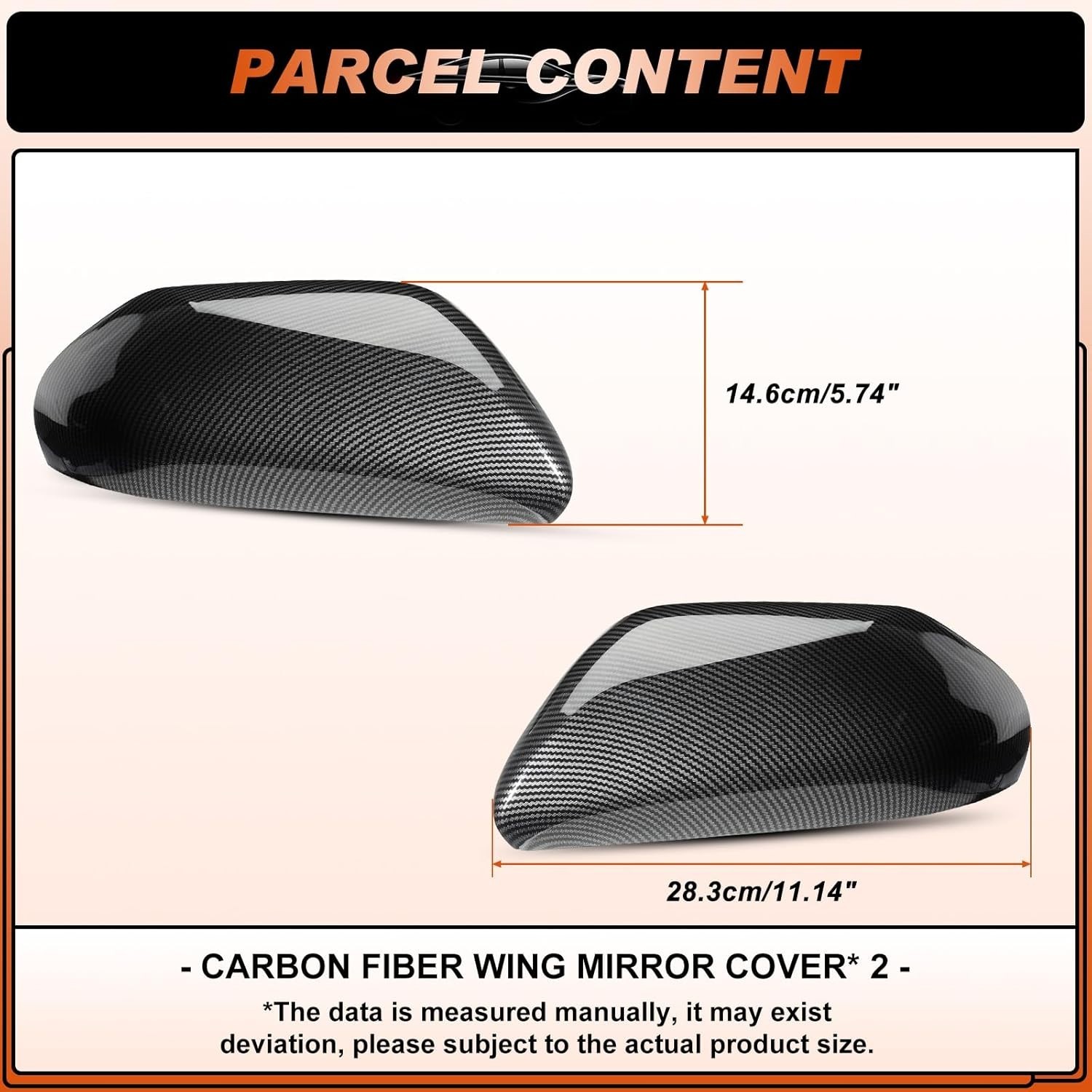 Mirror Cover Caps Compatible with Toyota Camry 2018 2019 2020 2021 2022 2023 …