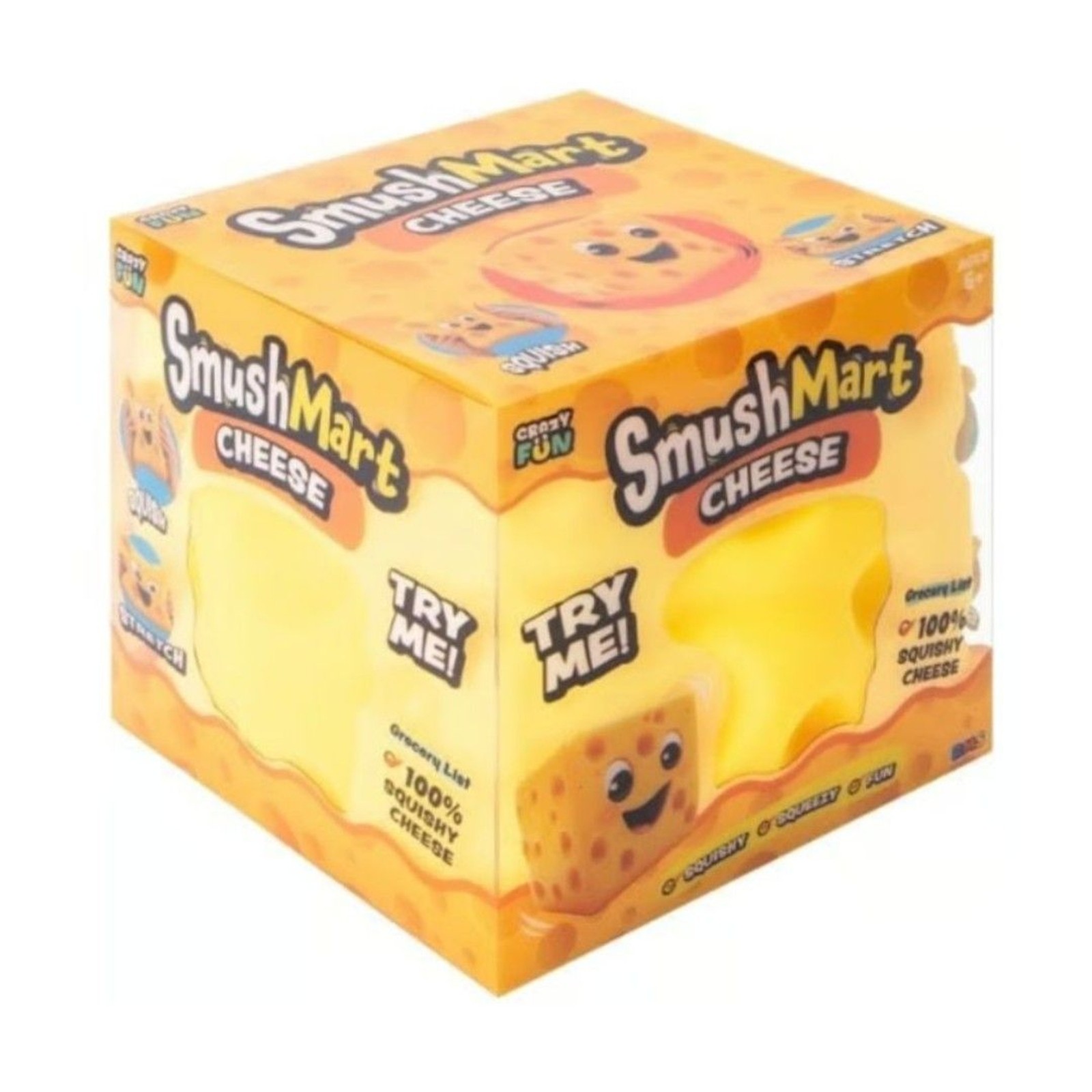 RMS Smush Mart-Cheese Squish toy fidget-NEW!
