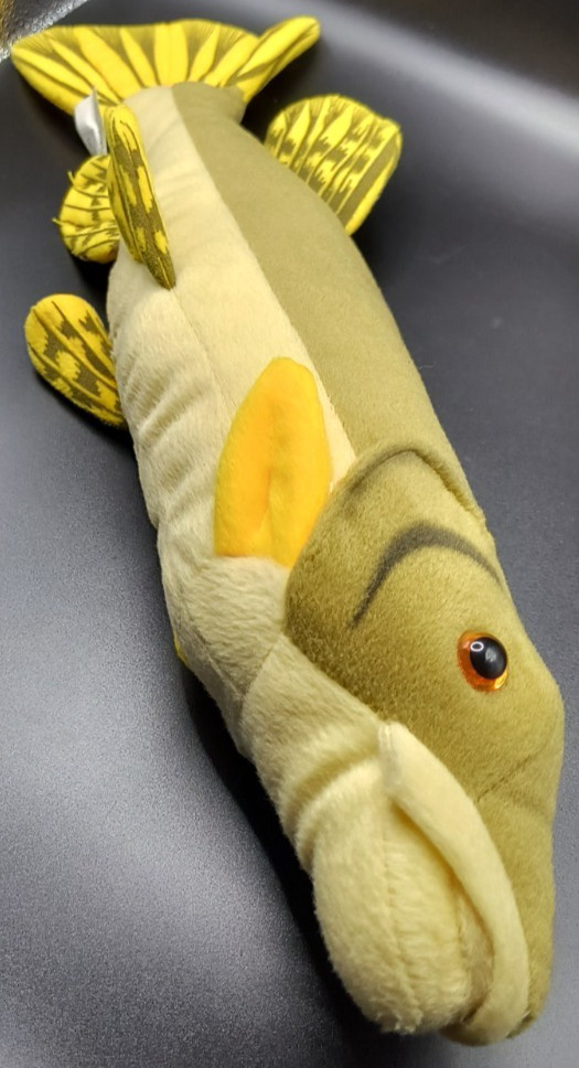 Northern Pike Stuffed Plush Toy Fish, Realistic Soft Fishing Gift 17″