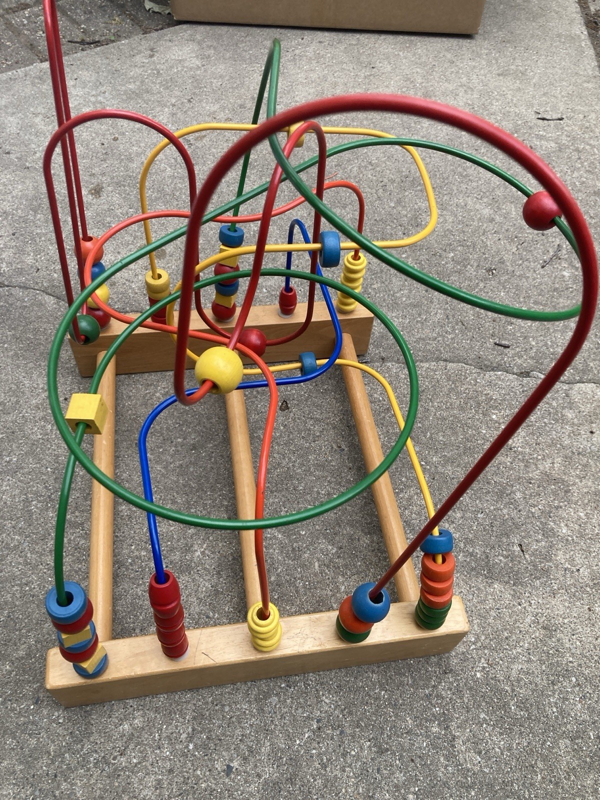 Child’s Rollercoaster Large Educational Bead Maze Wooden Toy