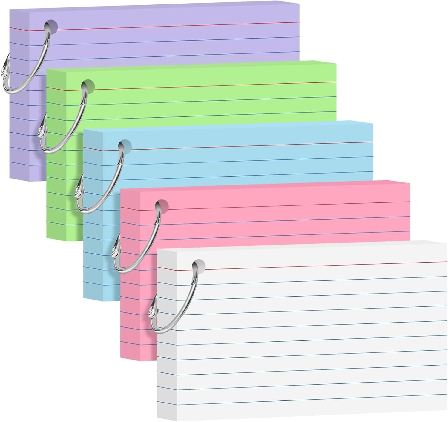 150 Pack Heavyweight Lined Note Cards – 4×6 Index Cards for Study and Organize
