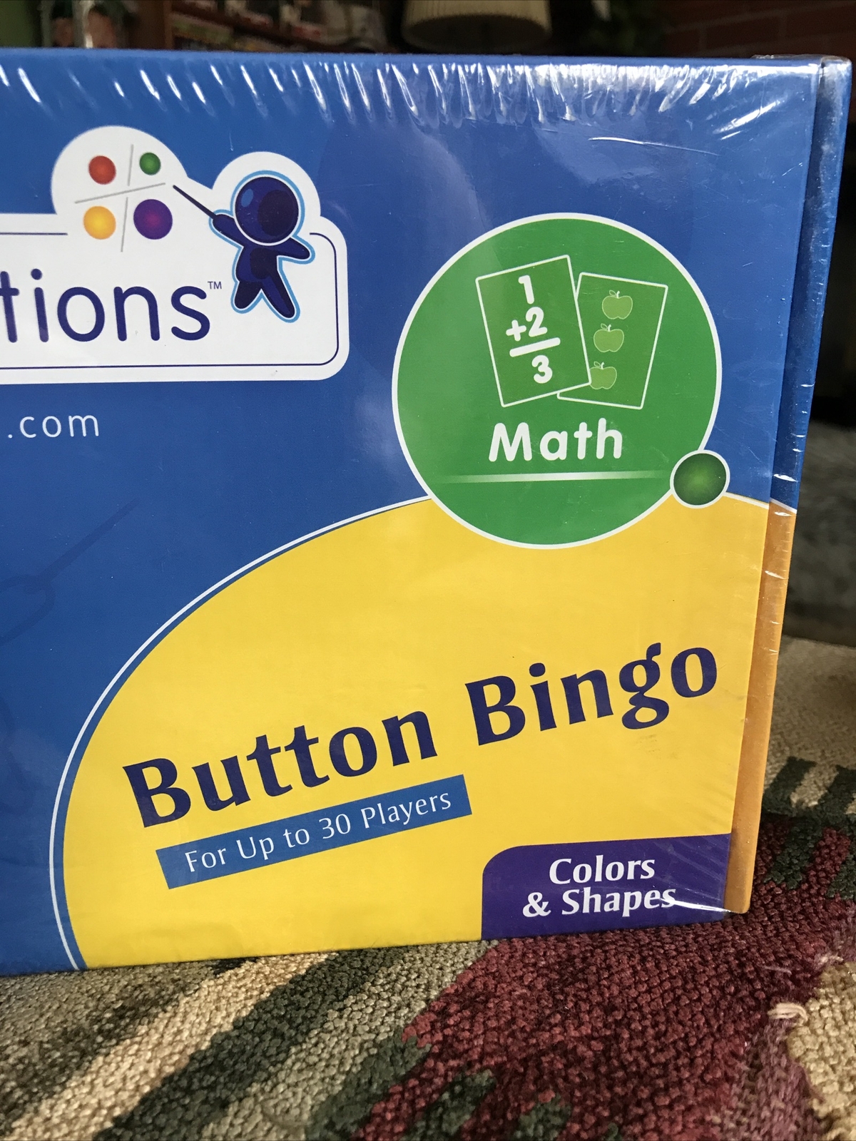 Excellerations Button Bingo Colors and Shapes Homeschool Pre K to Kinder FreShip
