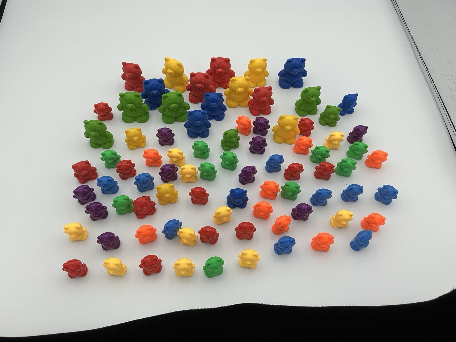 83 Counting Bears 3 Sizes Plastic Math Manipulatives Sorting Counters Lot
