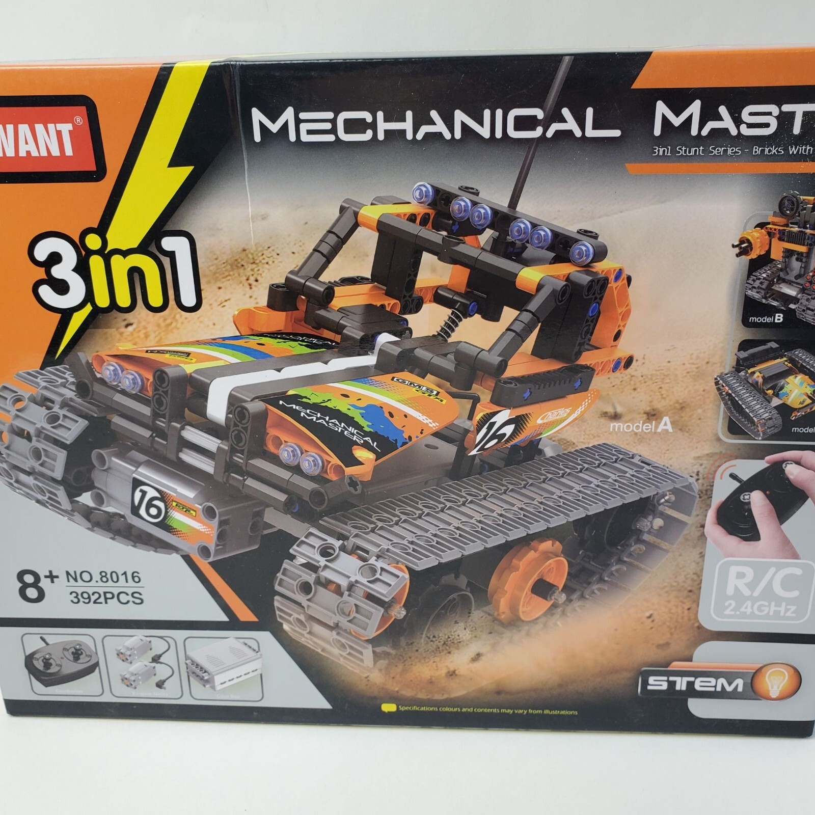 STEM Morwant Mechanical Master R/C 3 in 1 Stunt Series No. 8016 Ages 8+