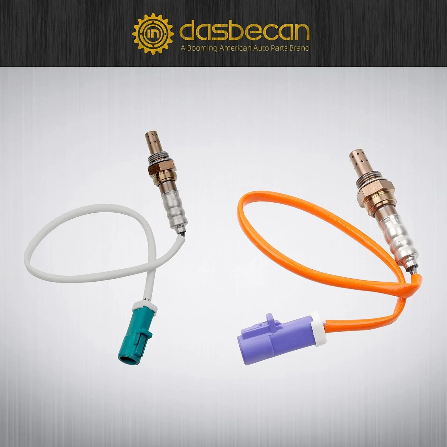 Dasbecan Oxygen O2 Sensor Set Upstream and Downstream Compatible with Ford Fiest