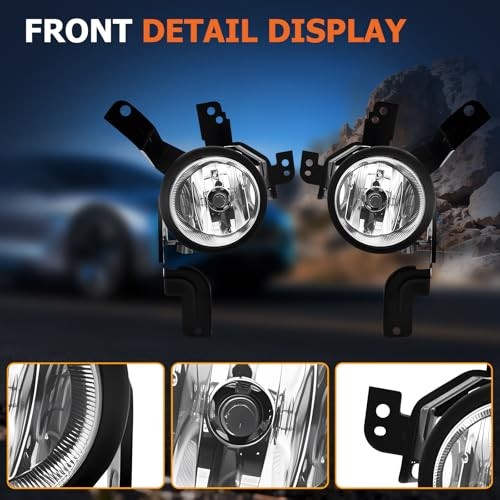 Fog Lights Compatible With 2007 2008 2009 CRV Fog Lamps Assembly Front Bumper