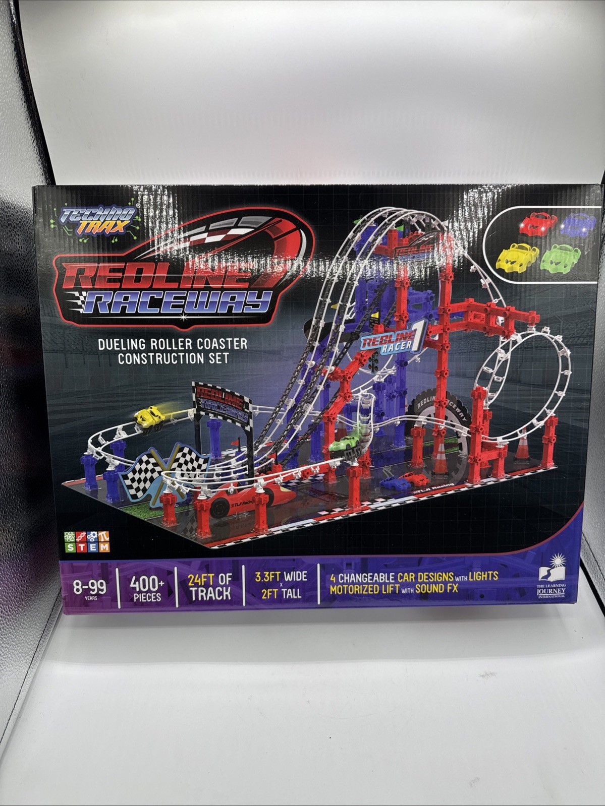 New – The Learning Journey Techno Trax – Redline Raceway: 400+ Pcs – Ages 8+
