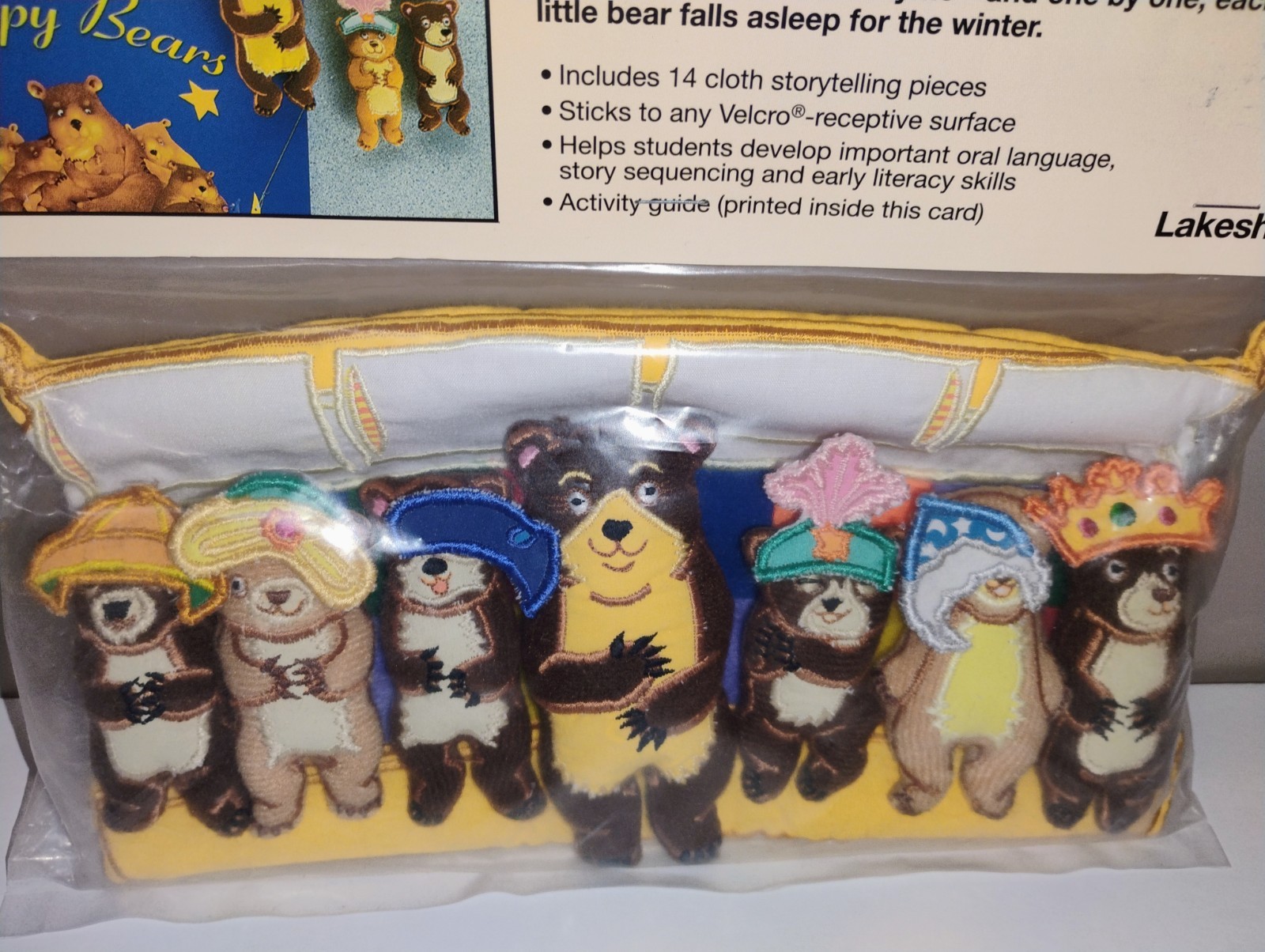 Vintage Lakeshore Storytelling Kit Sleepy Bears 1999 Preschool Homeschool