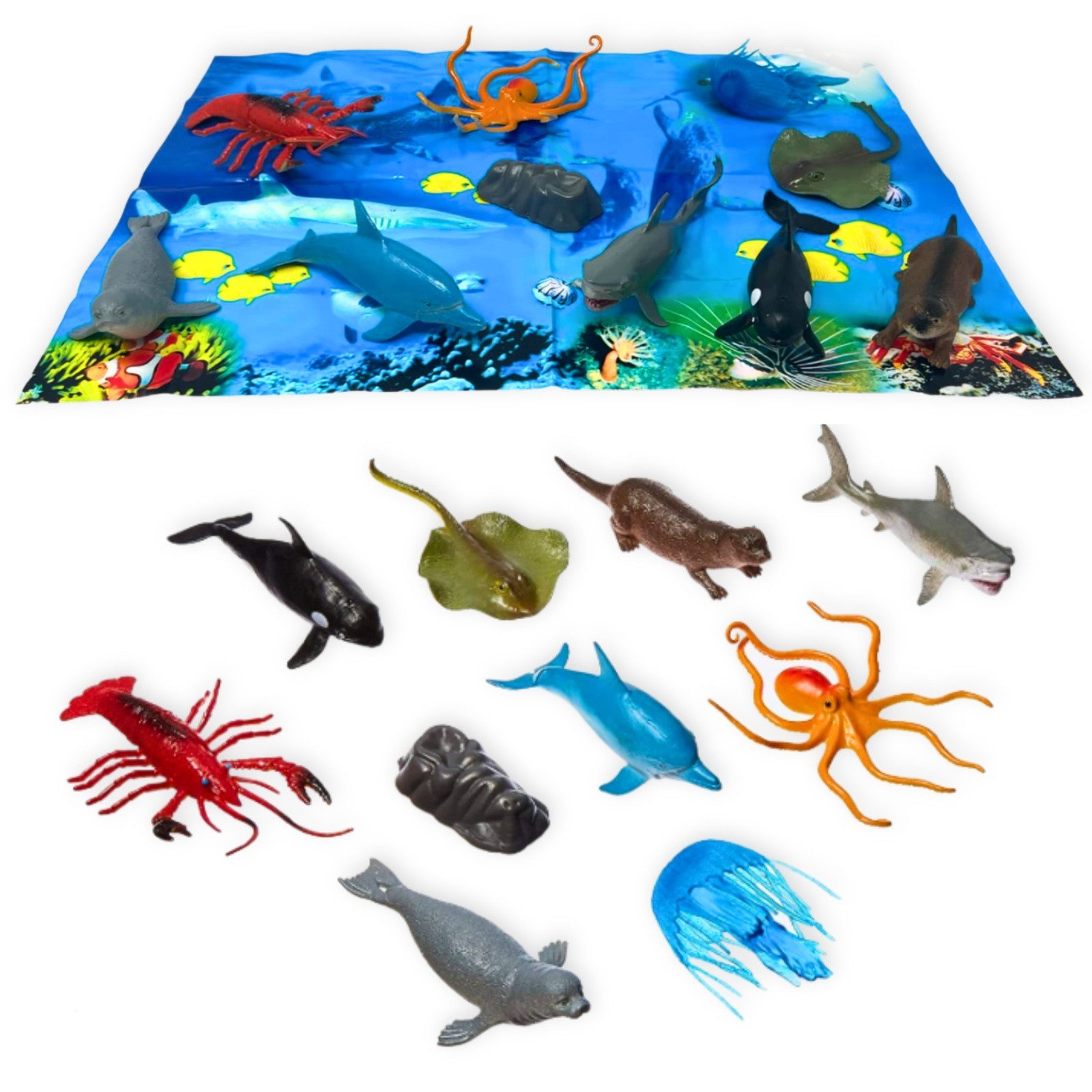 Warm Fuzzy Toys Tub O’ Toys-Sea