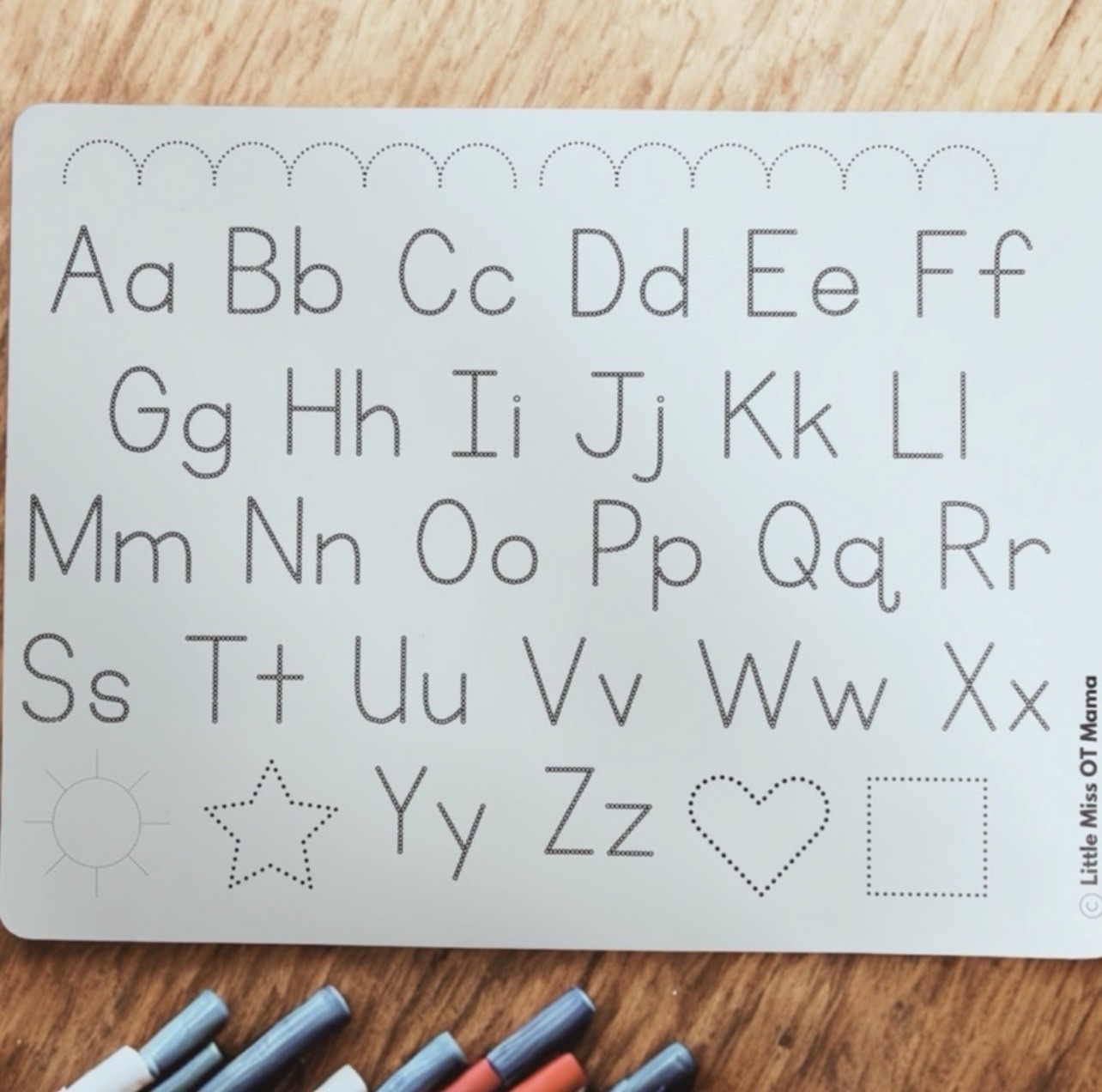 Washable Silicone Alphabet Tracing Mat