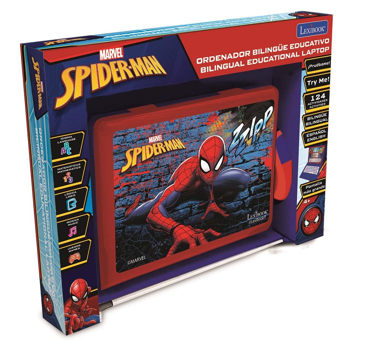 Spider-Man – Educational and Bilingual Laptop Spanish/English – Toy for Child…