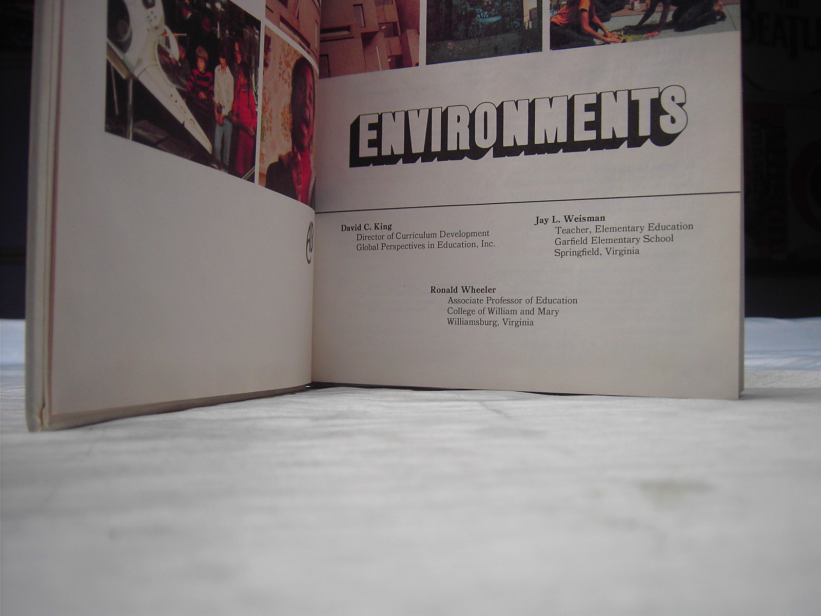 ENVIRONMENTS Hard Cover Book