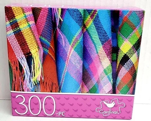 300PC PUZZLE JIGSAW SET ANDEAN TEXTILES COLORFUL YARN THROWS BLANKETS SEW WOOL