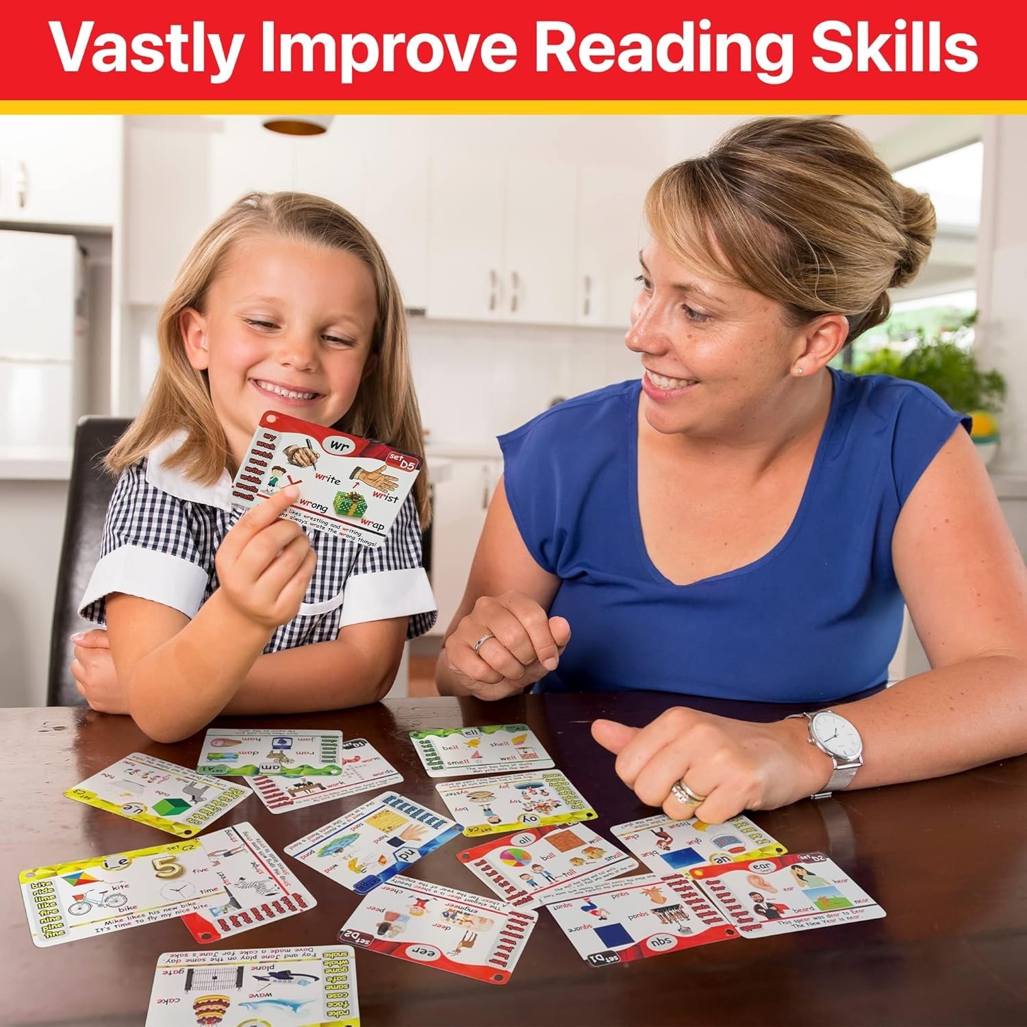 Learn to Read with 20 Phonic Stages – Educational Flash Cards for Ages 4-8