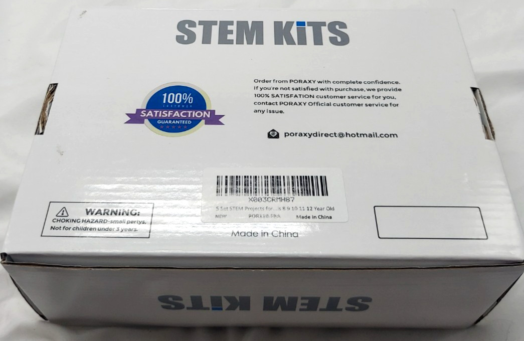 STEM Kits Poraxy Paddleboat, Electric Tank, Air Cannon, Solar Helicoptor & More