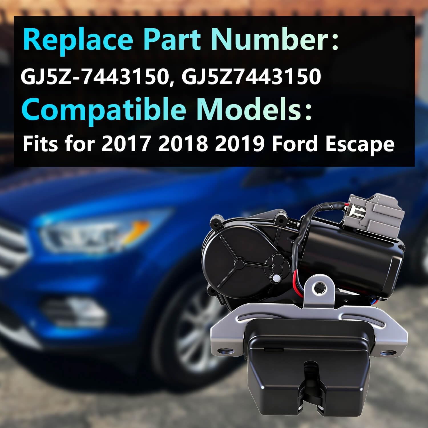 Liftgate Hatch Lock Latch Actuator, Compatible for Ford Escape 2017-2019 Tail…