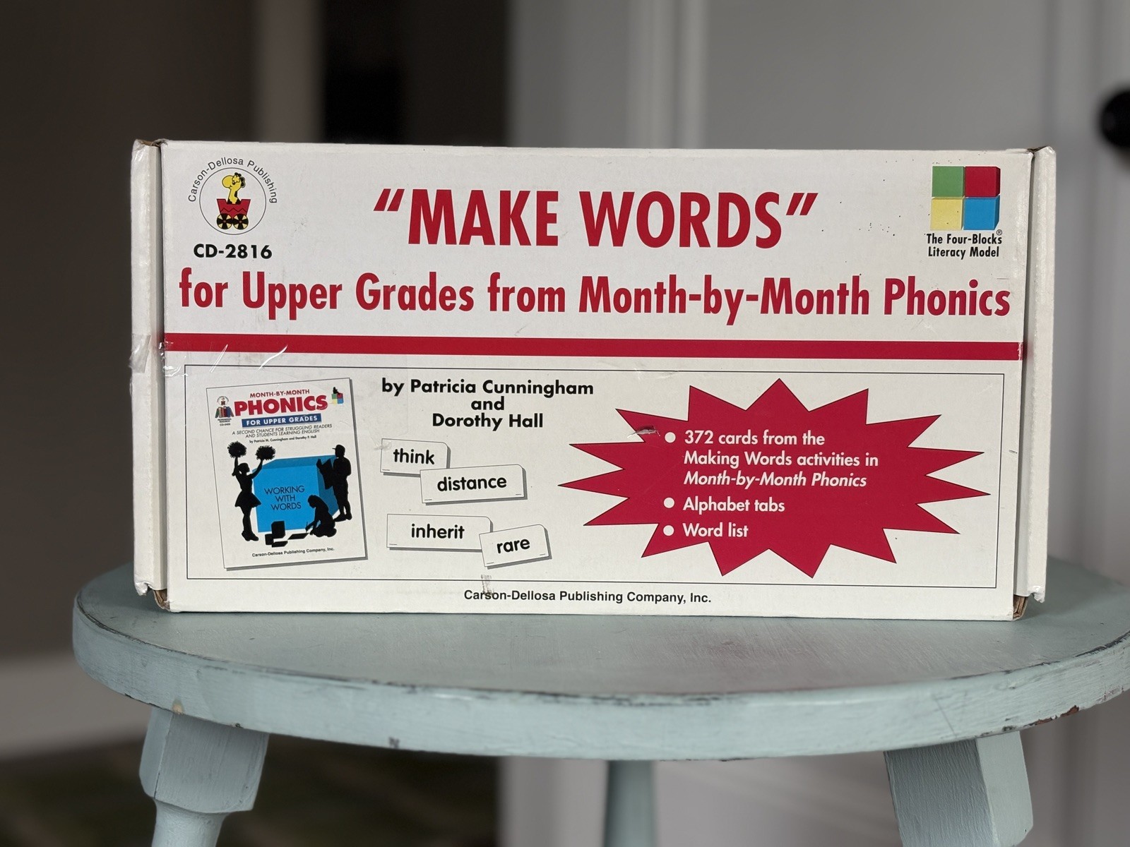 Carson Dellosa Make Words Flash Cards Upper Grades Phonics Elementary School