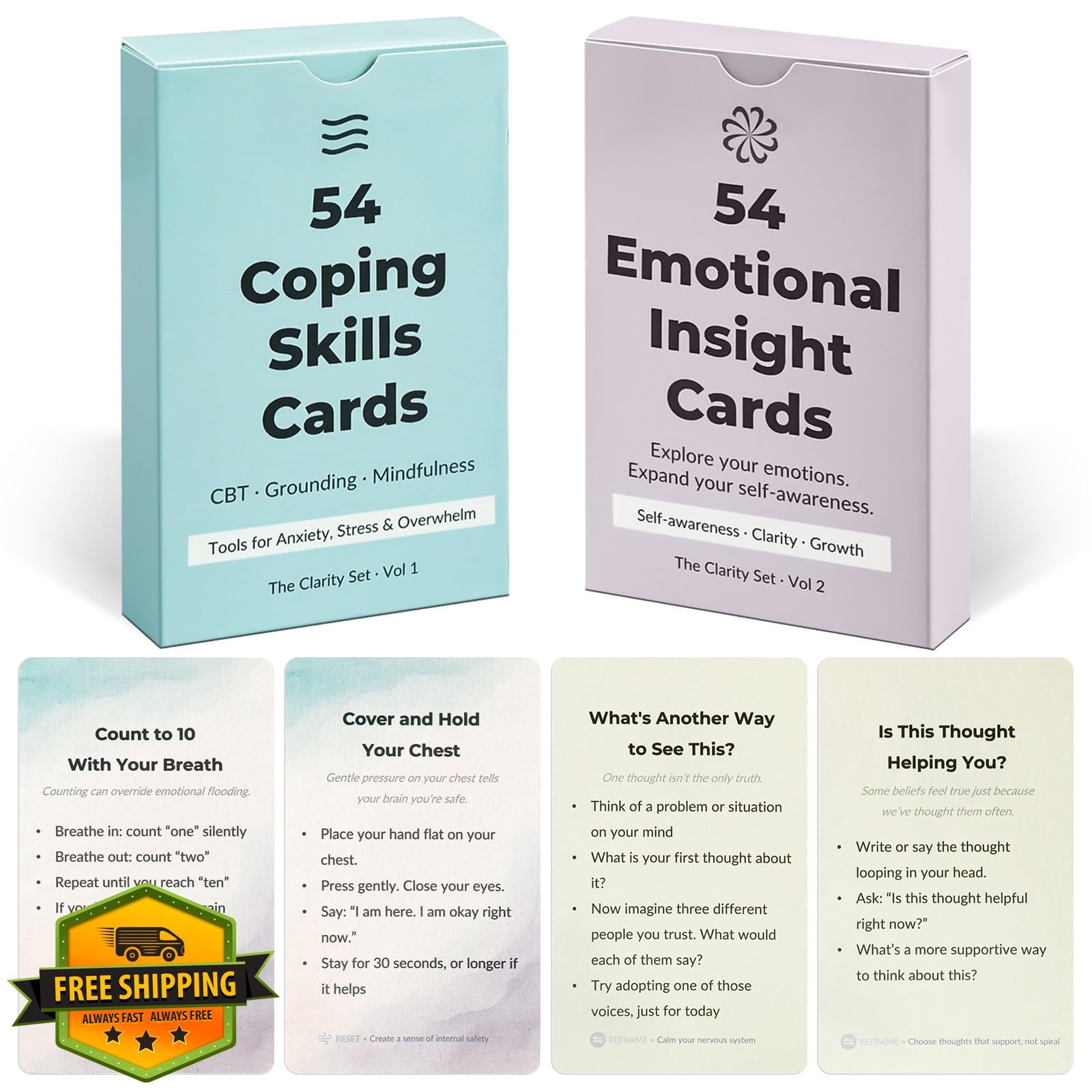 Blavvennt Mindfulness Cards Coping Skills Stress Relief