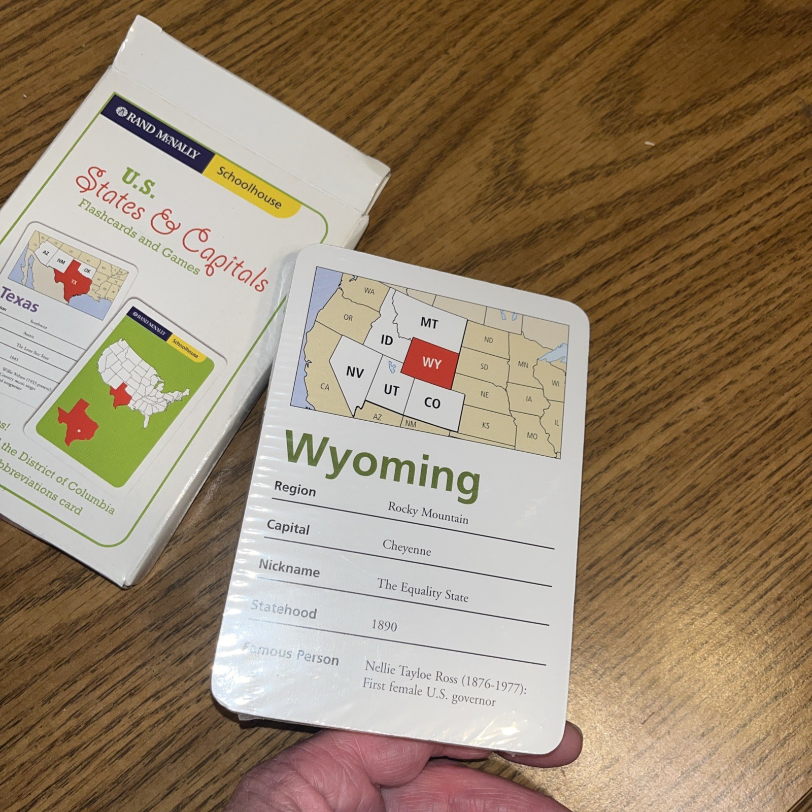 Rand McNally Schoolhouse U.S. States & Capitals Flashcards and Games New Sealed