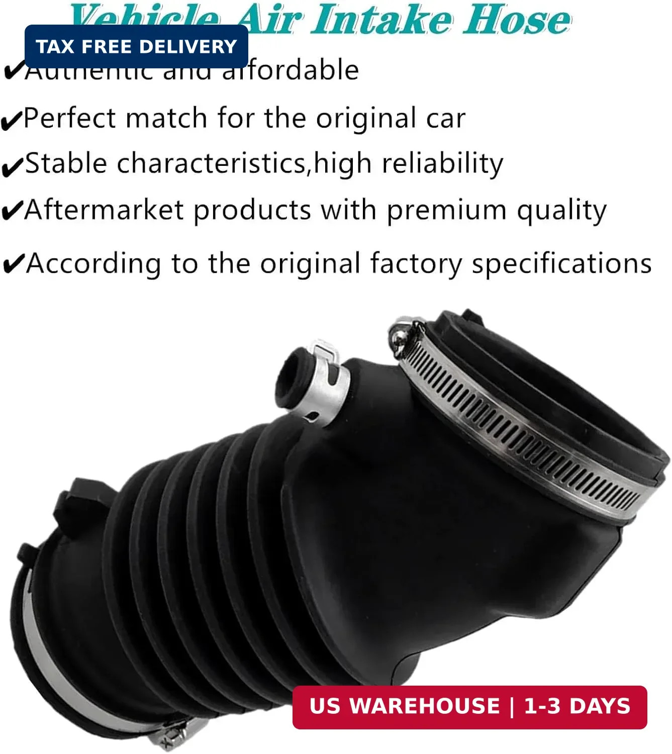 17228-5J6-A00 Air Intake Hose Replacement For 2014-2015 Acura MDX Air Flow Tube
