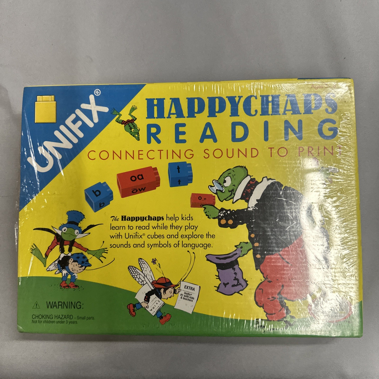 VTG Unifix Happychaps Reading Connecting Sound to Print Kit Didax 5-8 Sealed