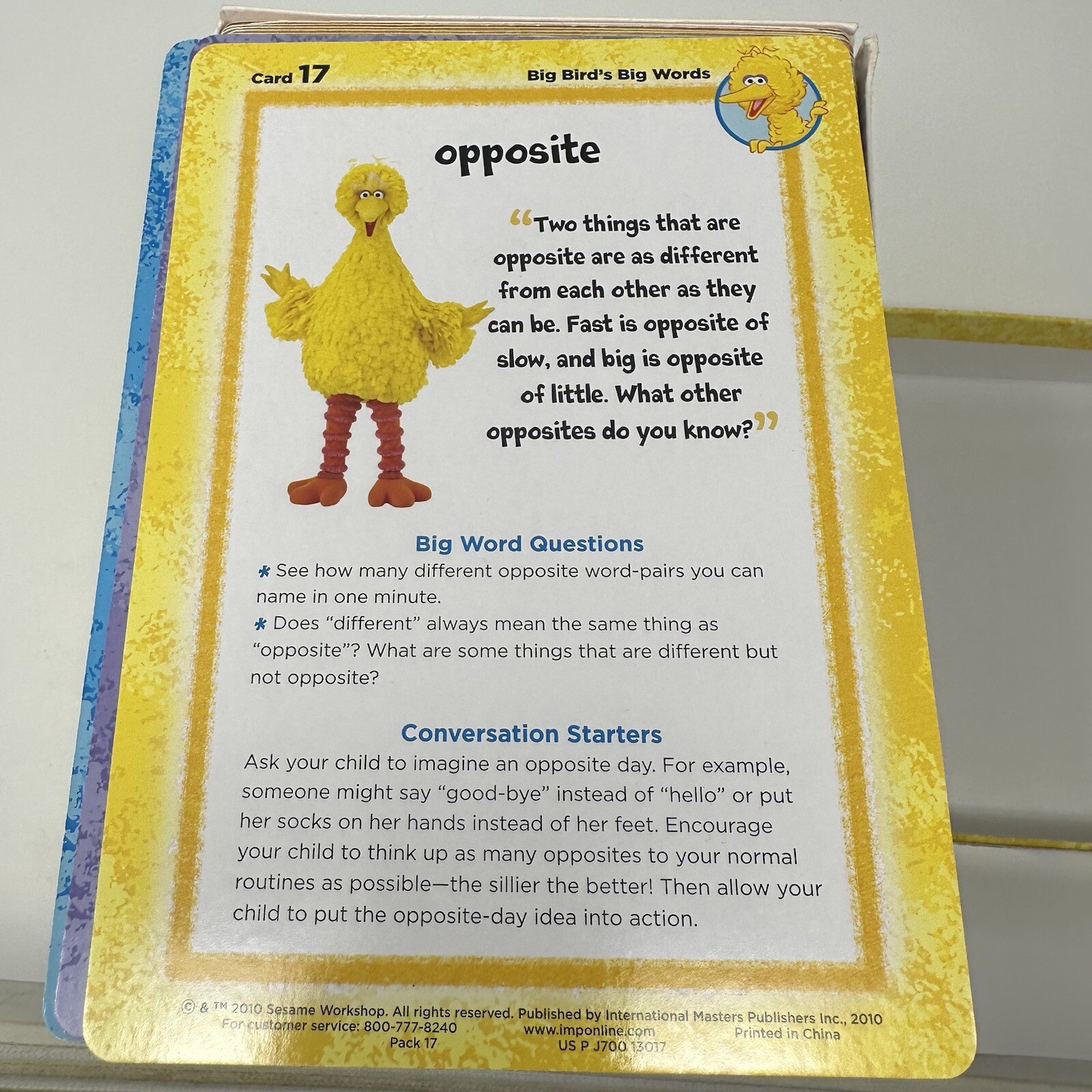 Sesame Street Elmo’s Learning Adventure Flash Cards 300+ Educational Cards 2010