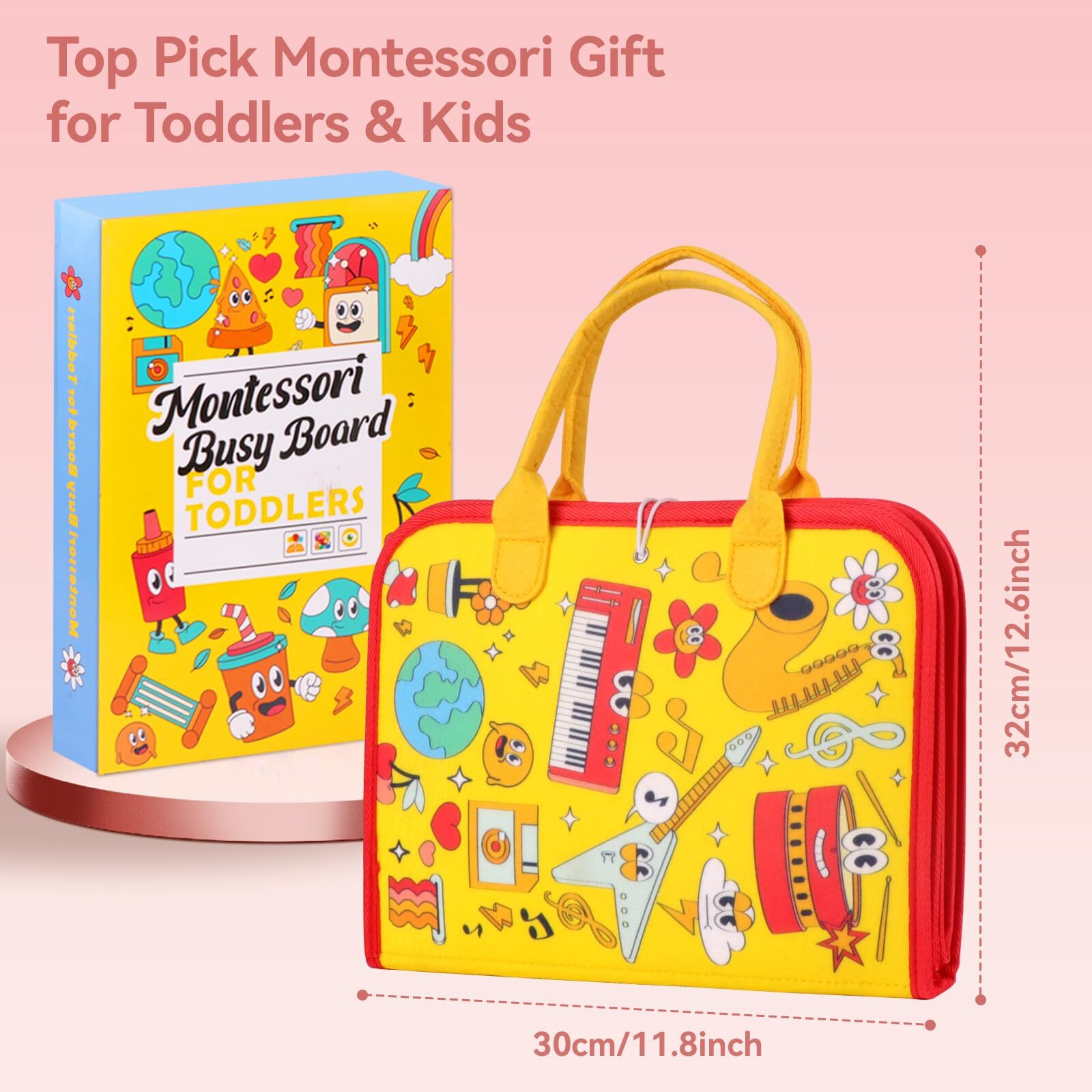 Busy Board Montessori Toys for Toddlers Sensory Toy Preschool Learning Education