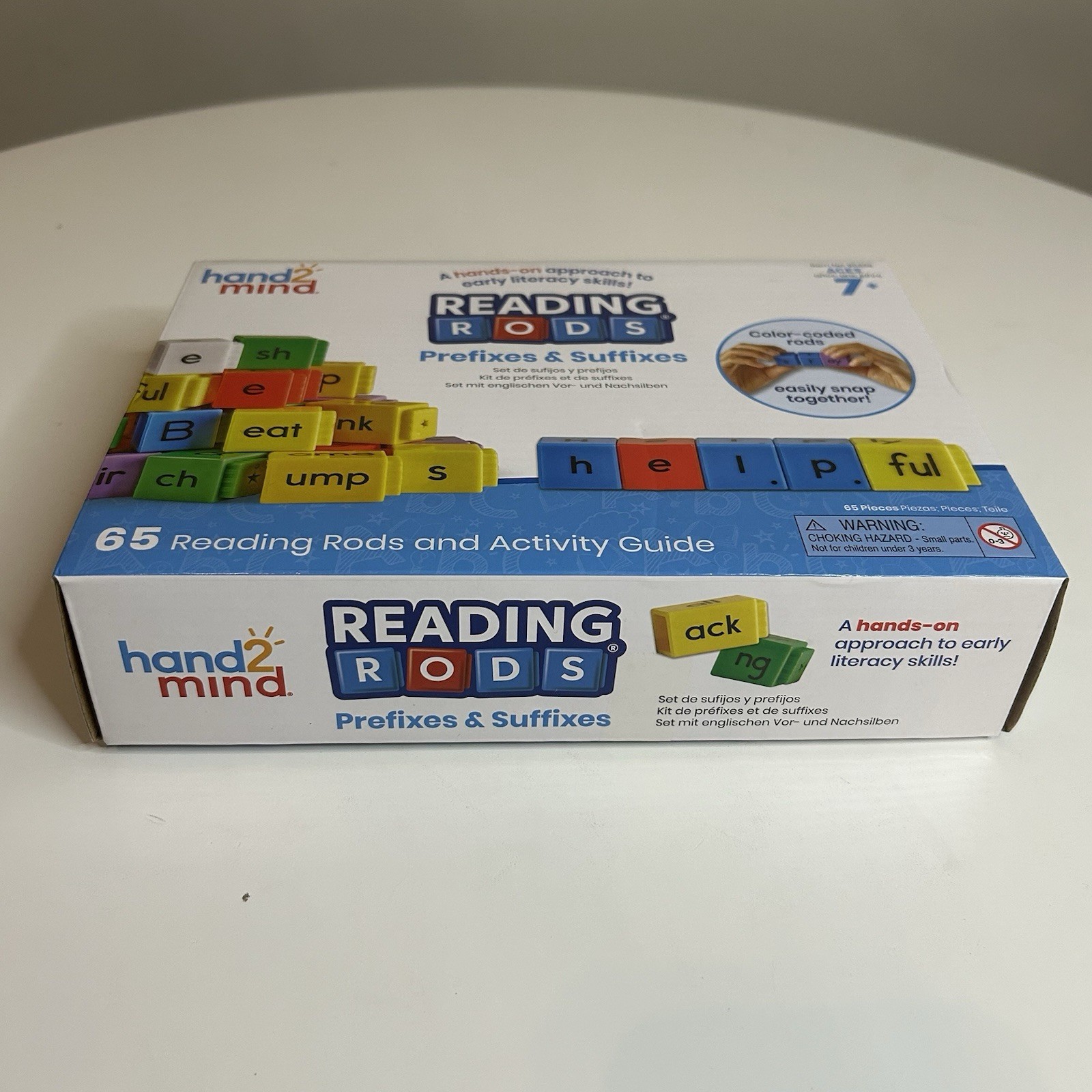 Hand2Mind Reading Rods Prefixes & Suffixes 65 Reading Rods & Activity Guide NEW!