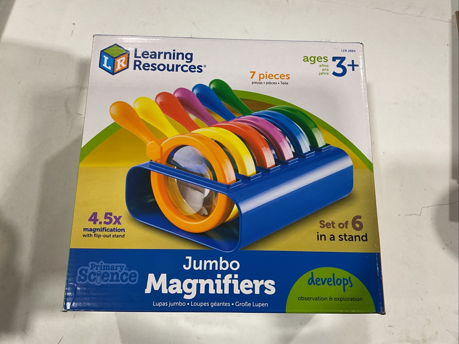 Learning Resources Jumbo Magnifiers Primary Science 7 Pc #2884