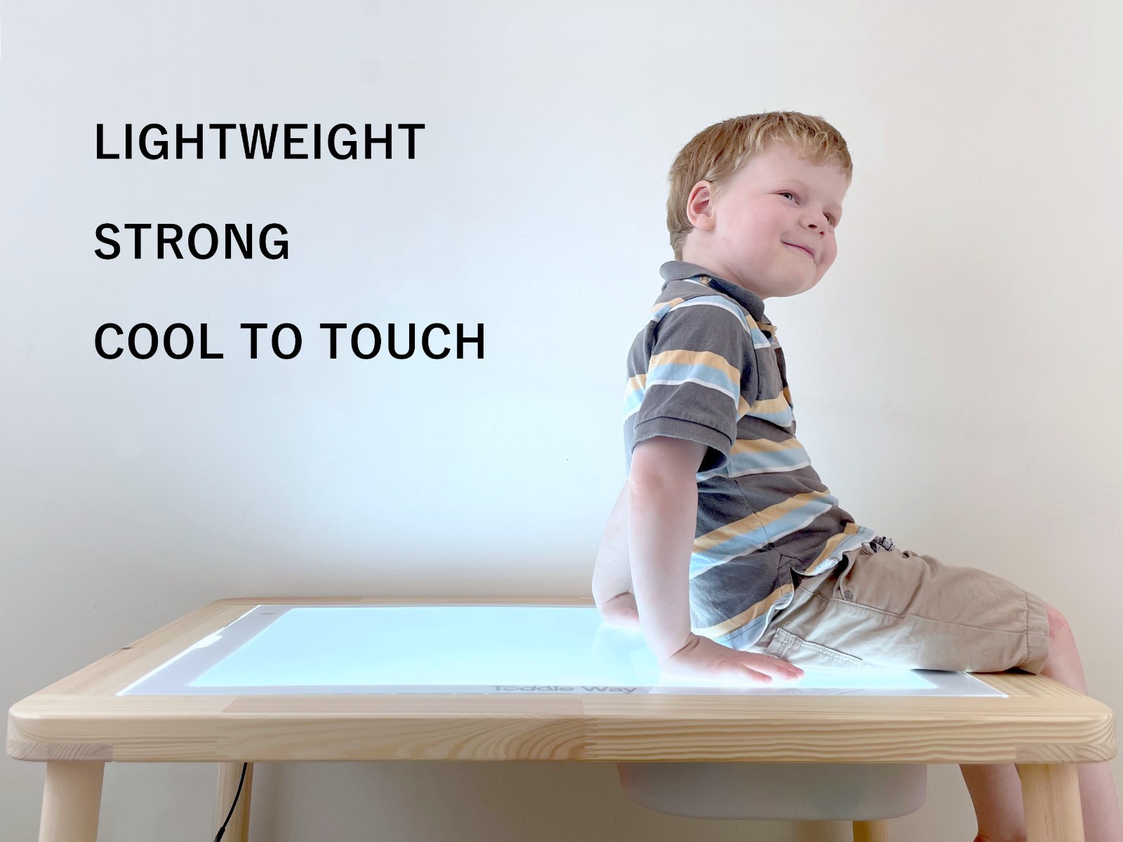 Toddle Way A3 RGB LED LightPad Insert for IKEA Flisat Table Sensory Toy Tracing